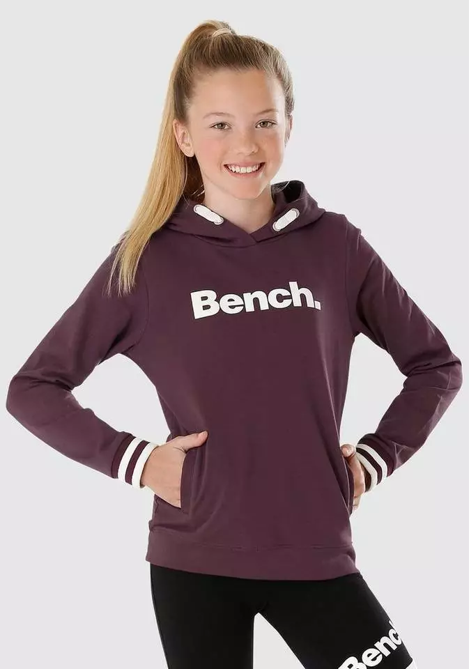 Bench. Kapuzensweatshirt mit Frontdruck Schwarz, Grau, Bordeaux 8 Bench. Kapuzensweatshirt mit Frontdruck Schwarz, Grau, Bordeaux – Bild 8