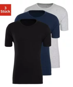 Bench. T-Shirt (3er-Pack) super geeignet zum Drunterziehen, perfekte Passform, aus elastischer Baumwolle Weiß, Schwarz, Schwarz | navy | grau-meliert -Bench Geschäft 053d20df daf5 5626 b4dc 611dd7afbdba