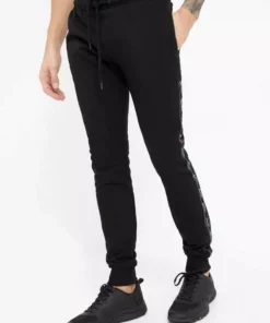 Bench. Jogginghose »Lozell« Stickerei, weiches Innenfinish Schwarz, Khaki