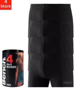 Bench. Boxer (4 Stück) in der Dose Navy | anthrazit-meliert | rot | schwarz, Blau | anthrazit-meliert | petrol | bordeaux, Schwarz, Schwarz | türkis | orange | lila -Bench Geschäft 12794c32 f0f1 55bd 96be 0fd658e62d41