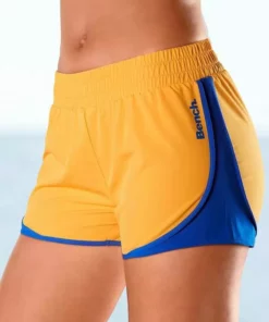 Bench. Funktionsshorts mit seitlichen Kontrasteinsätzen Blau-orange, Orange-blau