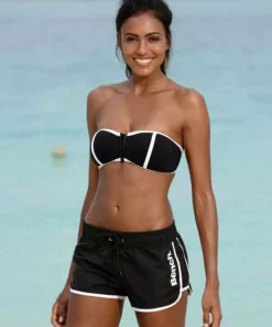 Bench. Badeshorts, mit Kontrastdetails Türkis, Pink, Orange, Schwarz -Bench Geschäft 15669138