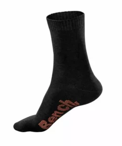 Bench. Socken (Box, 6-Paar) mit verschiedenfarbigen Logos Schwarz, Jeans-meliert, Grau-meliert -Bench Geschäft 16788722