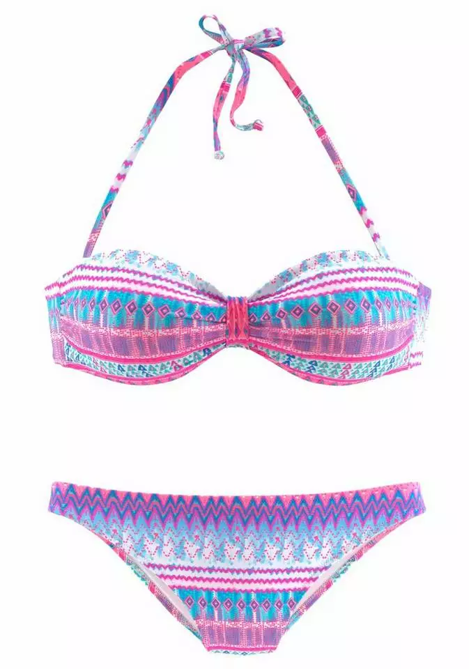 Bench. Bandeau-Bikini mit geraffter Mitte 2 Bench. Bandeau-Bikini mit geraffter Mitte – Bild 2