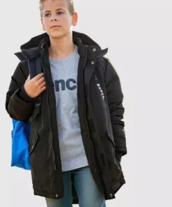 Bench Geschäft 22 Bench. Parka Brusttaschen mit bedruckten Reißverschlüssen