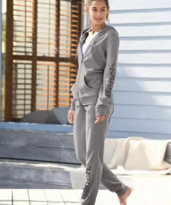 Bench. Kapuzensweatjacke meliert mit Logodruck Anthrazit-meliert, Hellgrau-meliert -Bench Geschäft 21025208