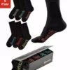 Bench. Socken (Box, 6-Paar) mit verschiedenfarbigen Logos Schwarz, Jeans-meliert, Grau-meliert