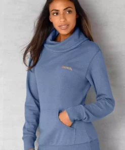 Bench. Sweatshirt mit Stehkragen in Layeroptik Beige-meliert, Mauve-meliert, Jeans-meliert, Schwarz -Bench Geschäft 29409220