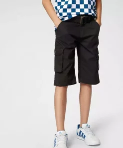 Bench. Bermudas (Set, 2-tlg., mit Gürtel) mit vielen Taschen und Gürtel