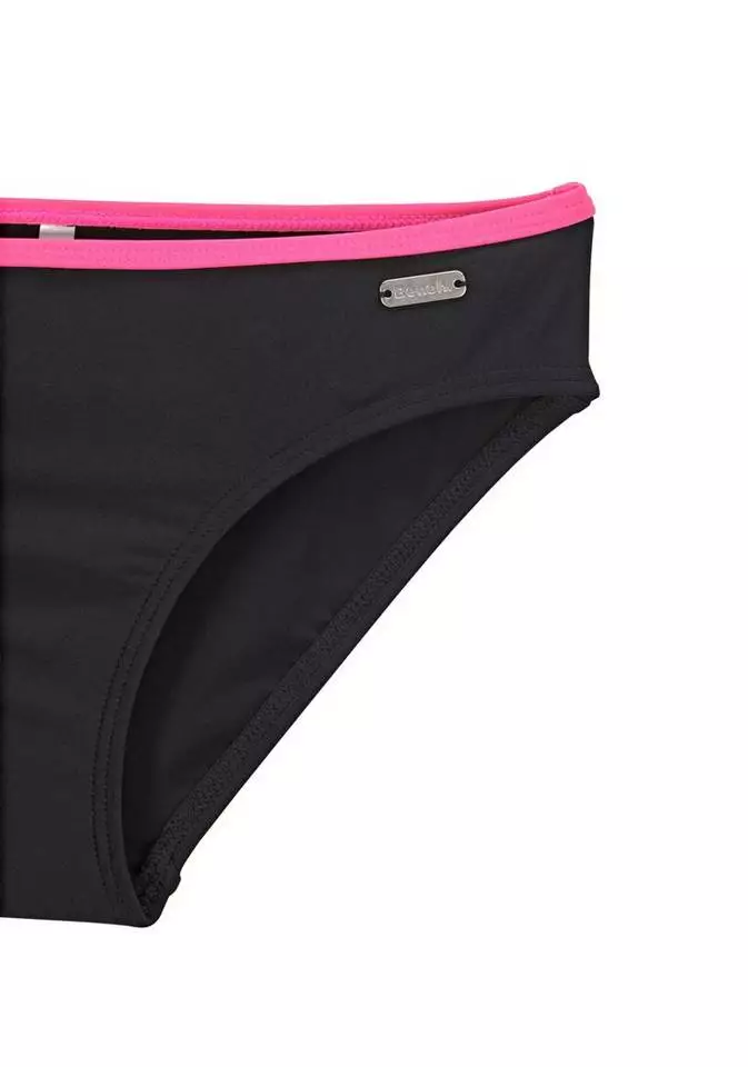 Bench. Bustier-Bikini mit pinken Kontrastpaspeln 2 Bench. Bustier-Bikini mit pinken Kontrastpaspeln – Bild 2