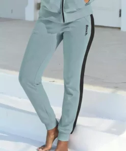 Bench. Sweathose mit Seitenstreifen und schmalem Bein Schwarz, Mint-schwarz, Rosa-schwarz, Anthrazit-meliert-schwarz -Bench Geschäft 33816317