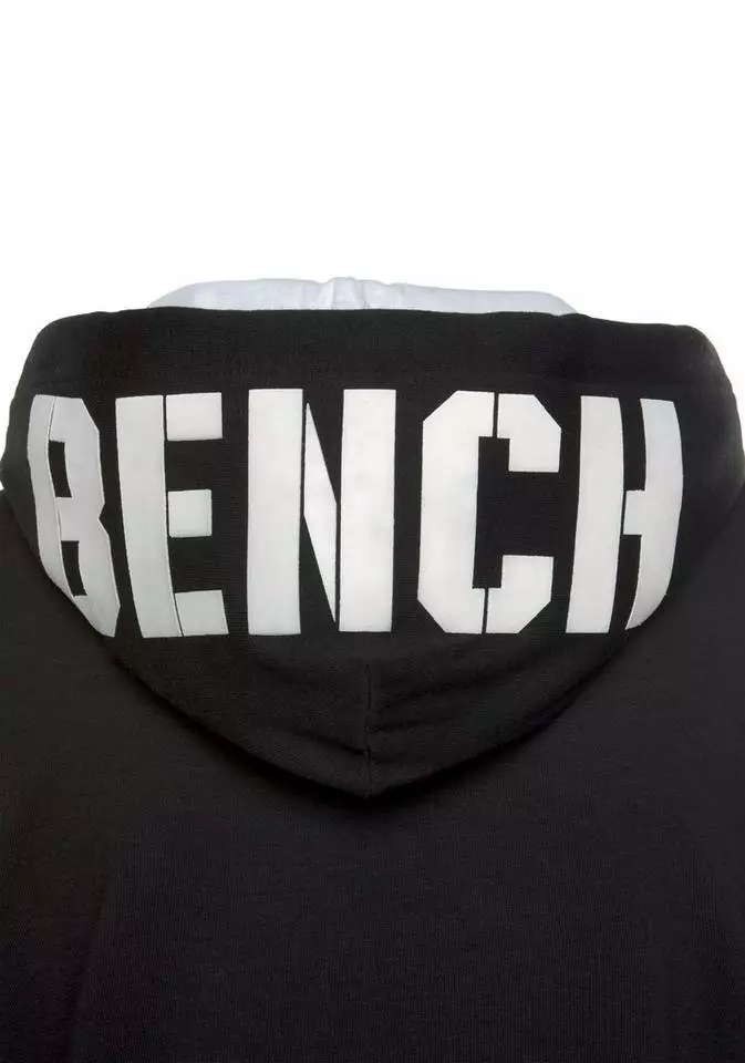 Bench. Kapuzensweatjacke »Contrast« mit Reißverschlusstasche am Ärmel Navy-pink, Grau-meliert-pfirsich, Schwarz-weiß 6 Bench. Kapuzensweatjacke »Contrast« mit Reißverschlusstasche am Ärmel Navy-pink, Grau-meliert-pfirsich, Schwarz-weiß – Bild 6