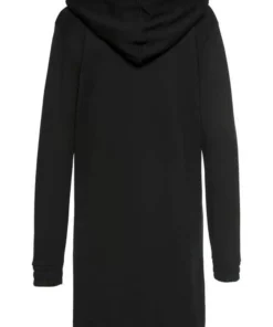 Bench. Sweatkleid aus Piqué mit 3D-Logoschriftzug Black, Ecru, Old rose -Bench Geschäft 34424020