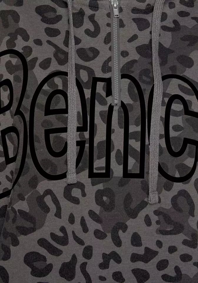 Bench. Sweatshirt mit Animalprint Flieder-bedruckt, Anthrazit-bedruckt 5 Bench. Sweatshirt mit Animalprint Flieder-bedruckt, Anthrazit-bedruckt – Bild 5