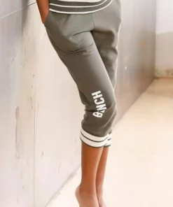 Bench. Relax-Caprihose mit breiten weichen Ribbündchen Schwarz, Khaki