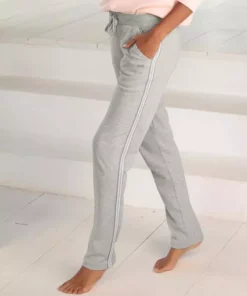 Bench. Homewearhose mit Metallic-Streifen Dunkelblau, Hellgrau, Weinrot, Schwarz