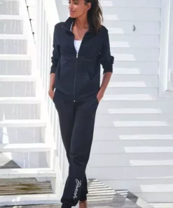 Bench. Sweatjacke mit glänzender Logostickerei am Stehkragen Schwarz, Ecru, Hellgrau-melange -Bench Geschäft 434dae38 6f6d 59ab b3c7 59ac6422bf51 1