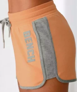 Bench. Sweatshorts »Contrast« mit kontrastfarbenen Einsätzen und Logodruck Schwarz-weiß, Pfirsich-grau-meliert, Navy-pink