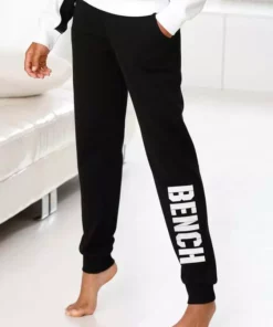 Bench. Sweathose »Contrast« mit kontrastfarbenem Logoprint Navy-pink, Schwarz-weiß, Grau-meliert-pfirsich