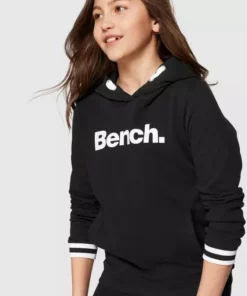 Bench. Kapuzensweatshirt mit Frontdruck Schwarz, Grau, Bordeaux
