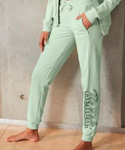 Bench. Relaxhose mit Logostickerei Schwarz, Mint-melange, Anthrazit-melange