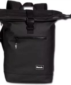 Bench. Freizeitrucksack »D2ORI308S Bench Business-Rucksack 38x56x13« (Businessrucksack), Damen, Herren, Jugend Businessrucksack, Freizeitrucksack PU, Kunststoff, schwarz, Größe ca. 47/56cm
