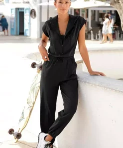 Bench. Overall aus Jersey mit Kapuze Taupe, Schwarz -Bench Geschäft 969066c0 516b 5adc 8d4c 2f0632ac1fca