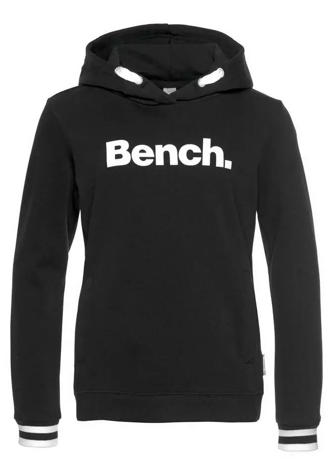 Bench. Kapuzensweatshirt mit Frontdruck Schwarz, Grau, Bordeaux 4 Bench. Kapuzensweatshirt mit Frontdruck Schwarz, Grau, Bordeaux – Bild 4