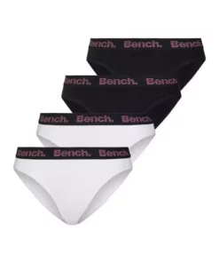 Bench. Bikinislip (4 Stück) mit weichem Logo-Webbündchen Navy | weiß, Navy | rot | grau | weiß