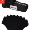 Bench. Sneakersocken (Federtasche, 8-Paar) in ansprechendem Mäppchen mit Reißverschluss 8 x schwarz, 2 x jeansblau-meliert | 2 x rose | 2 x pink | 2 x grau-meliert