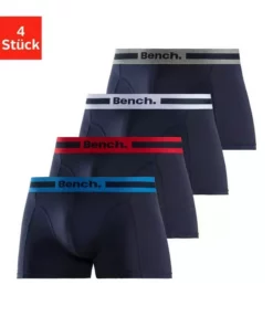 Bench. Boxer (4 Stück) mit Overlock-Nähten vorn Schwarz-anthrazit-meliert, Rot | grau-meliert | navy | schwarz, Blau | bordeaux | anthrazit | petrol, Navy-blau | navy-grau-meliert | navy-rot | navy-weiß -Bench Geschäft b590f62e 254d 5762 af93 8e6b9d1ac956
