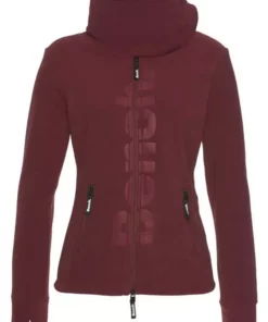 Bench Geschäft 32 Bench. Fleecejacke »FINISH« Signature Style mit hochgeschlossenem Stehkragen Marine, Bordeaux