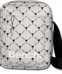 Bench. Umhängetasche »D2OTI304N Bench sportliche MiniBag Umhängetasche« (Umhängetasche), Damen, Jugend Tasche aus Nylon, Größe ca. 14cm in grau, hellgrau, kleine Palmen