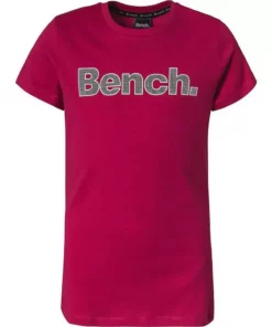 Bench Geschäft 10 Bench. T-Shirt »T-Shirt LEORA für Mädchen« Schwarz, Pink