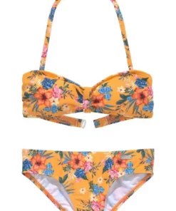 Bench. Bandeau-Bikini mit trendigem Druck