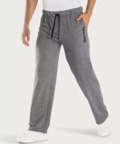 Bench. Relaxhose mit Logodruck - Sweathose Blau-meliert, Grau-meliert, Schwarz